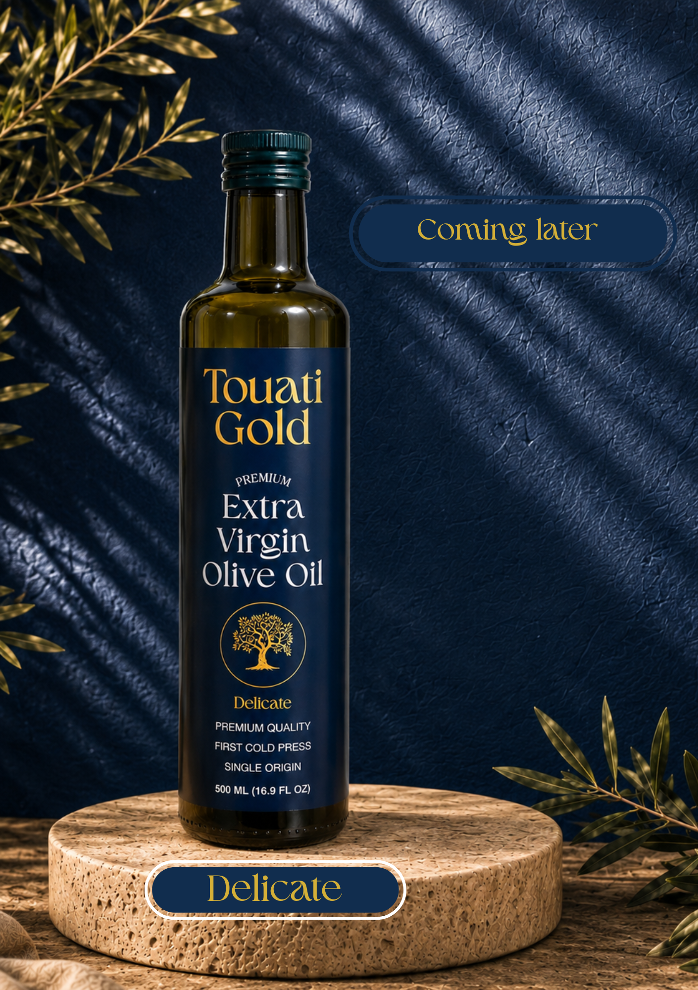 Touati Gold Delicate - Premium extra virgin olive oil (500 ml)