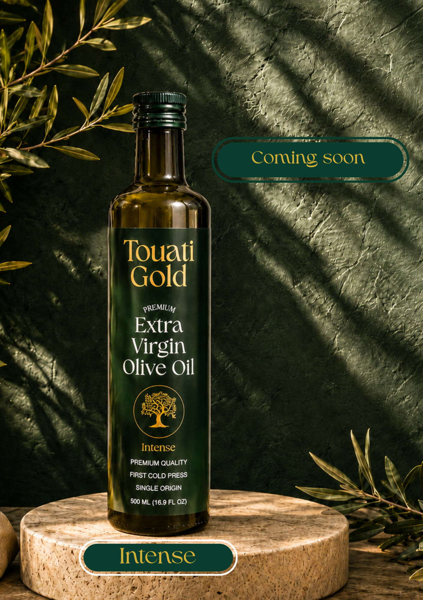 Touati Gold Intense - Premium extra virgin olive oil (500 ml)