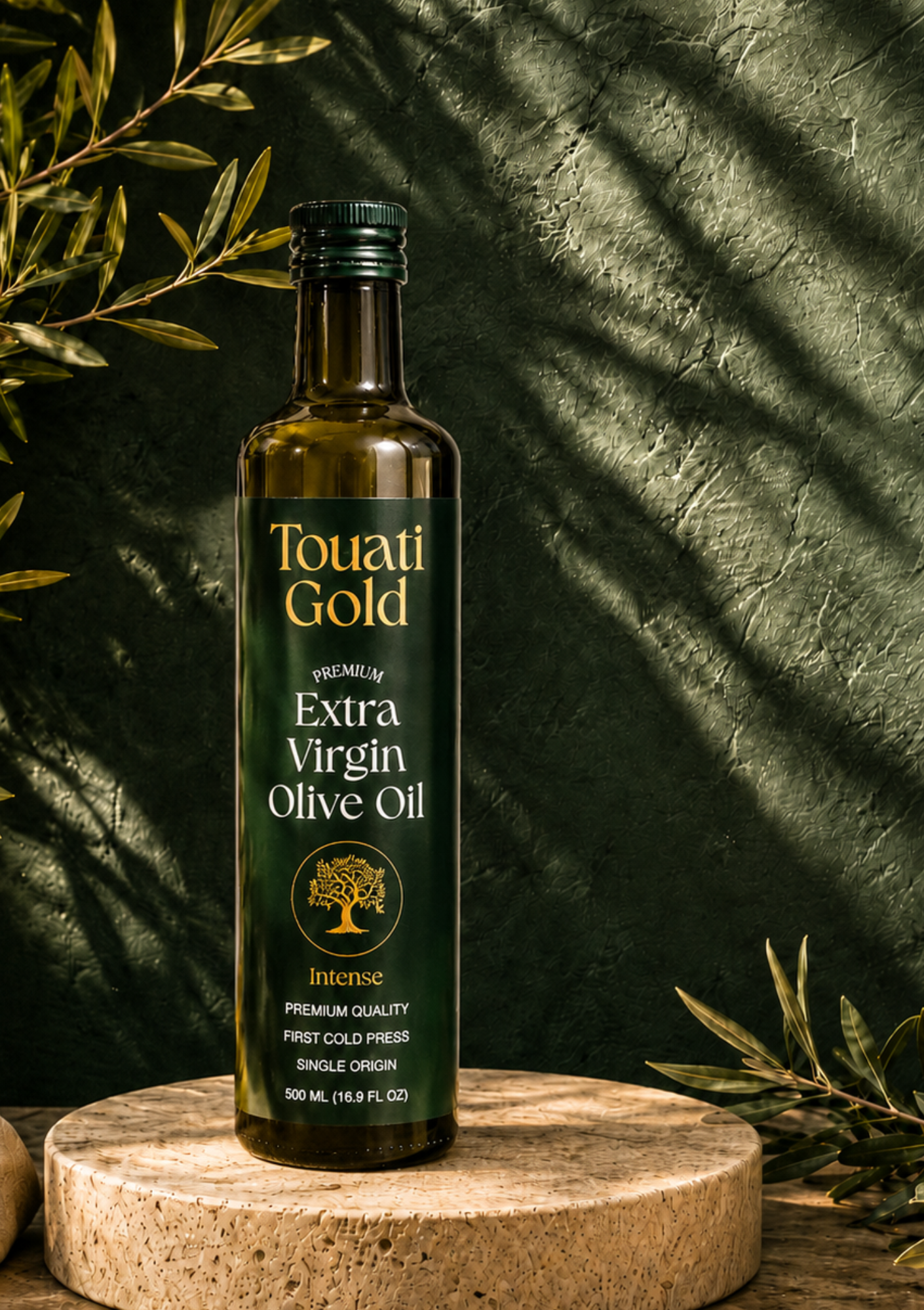 Touati Gold Intense - Premium extra virgin olive oil (500 ml)
