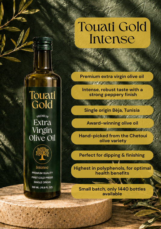 Touati Gold Intense - Premium extra virgin olive oil (500 ml)